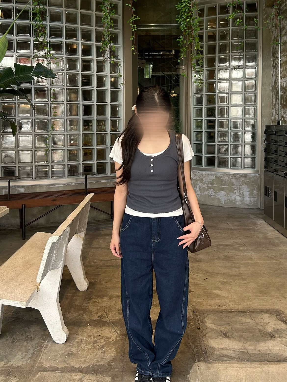 「otoh_13」ハイウエストワイドパンツ TK0502