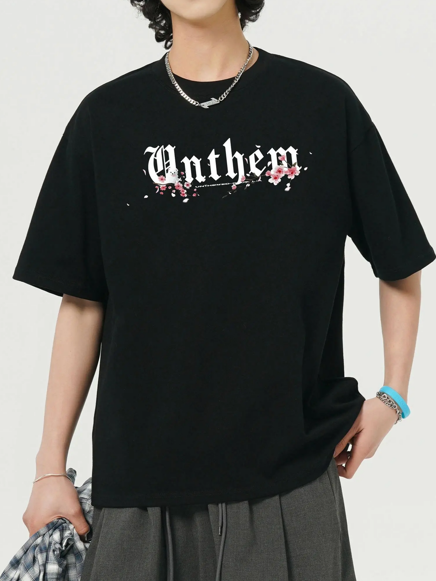 コットンロゴプリントTシャツ TK0507