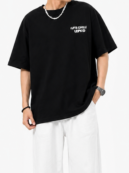 コットンロゴプリントTシャツ TK0508