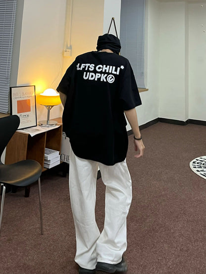 コットンロゴプリントTシャツ TK0508