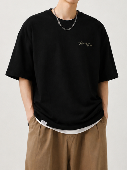 ストリートコットンロゴプリントTシャツ TK0509