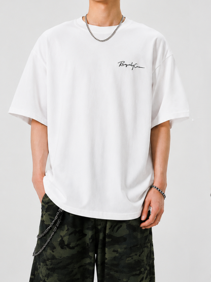 ストリートコットンロゴプリントTシャツ TK0509