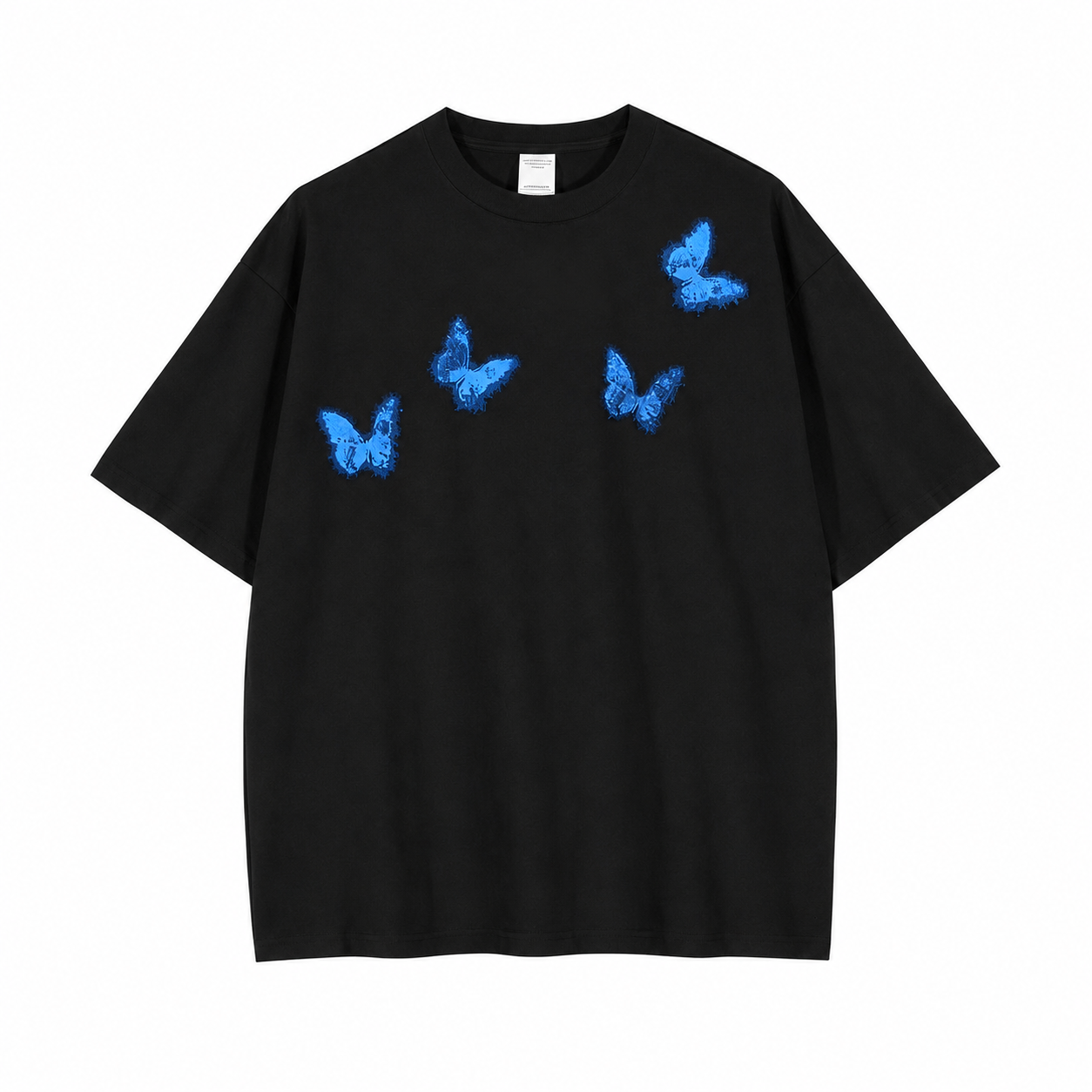 コットンバタフライプリントTシャツ TK0513