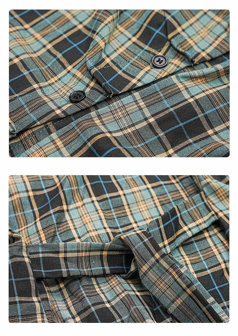 グリーンチェックTシャツ TK0525