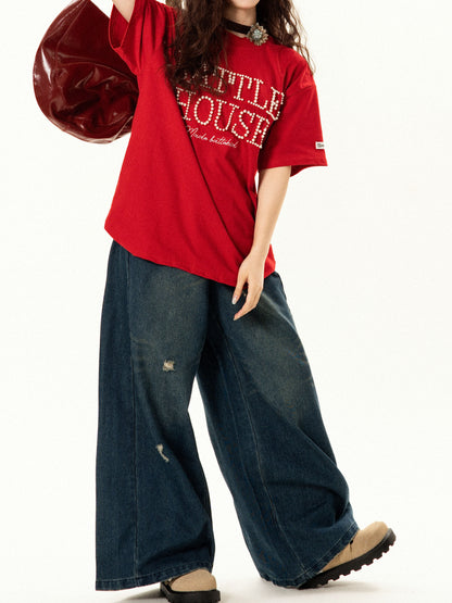 レッドパールロゴTシャツ TK0534
