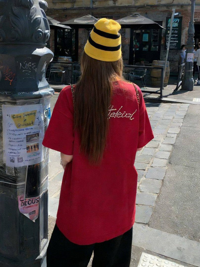 レッドパールロゴTシャツ TK0534