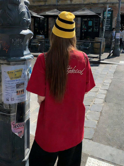レッドパールロゴTシャツ TK0534