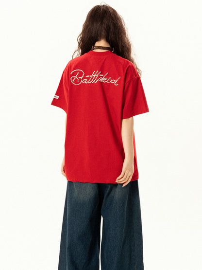 レッドパールロゴTシャツ TK0534