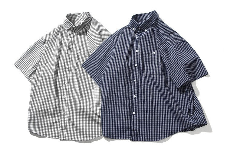 オーバーシルエットチェックTシャツ TK0538