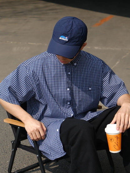 オーバーシルエットチェックTシャツ TK0538
