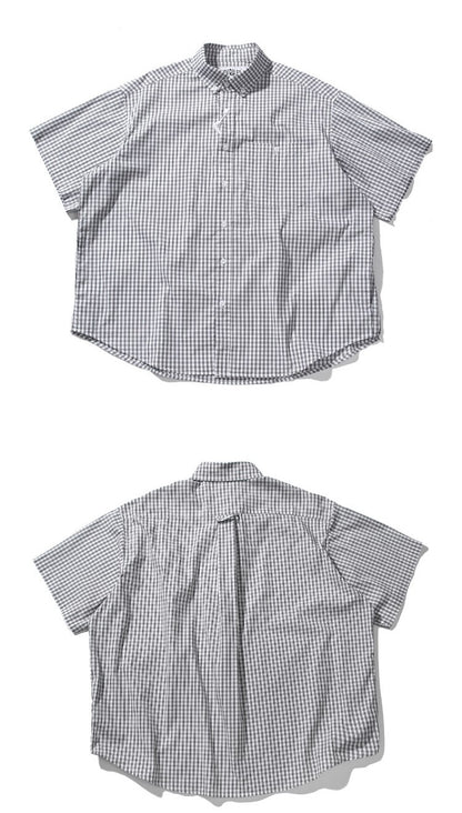 オーバーシルエットチェックTシャツ TK0538