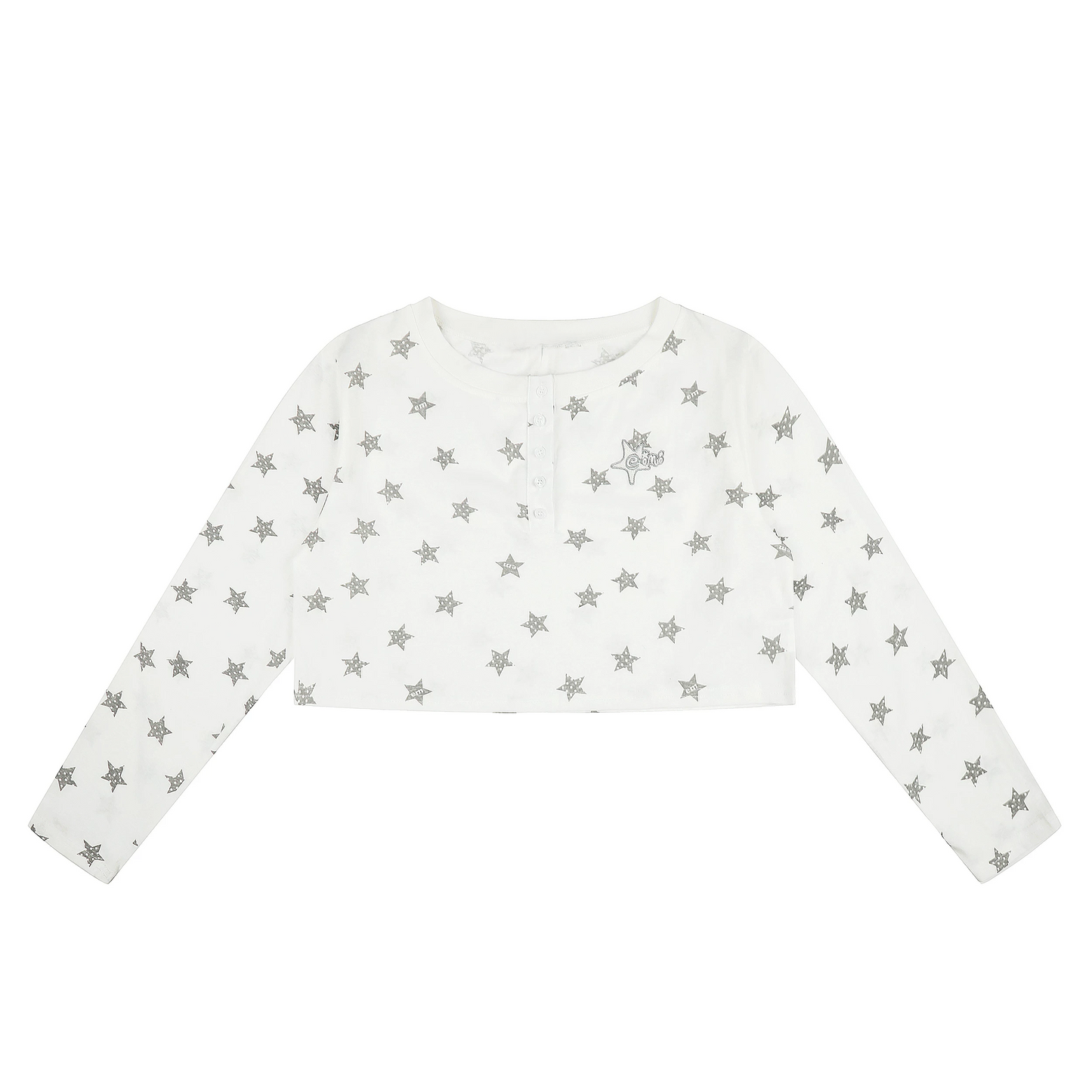 2WAYスター柄薄手ロングTシャツ TK0541