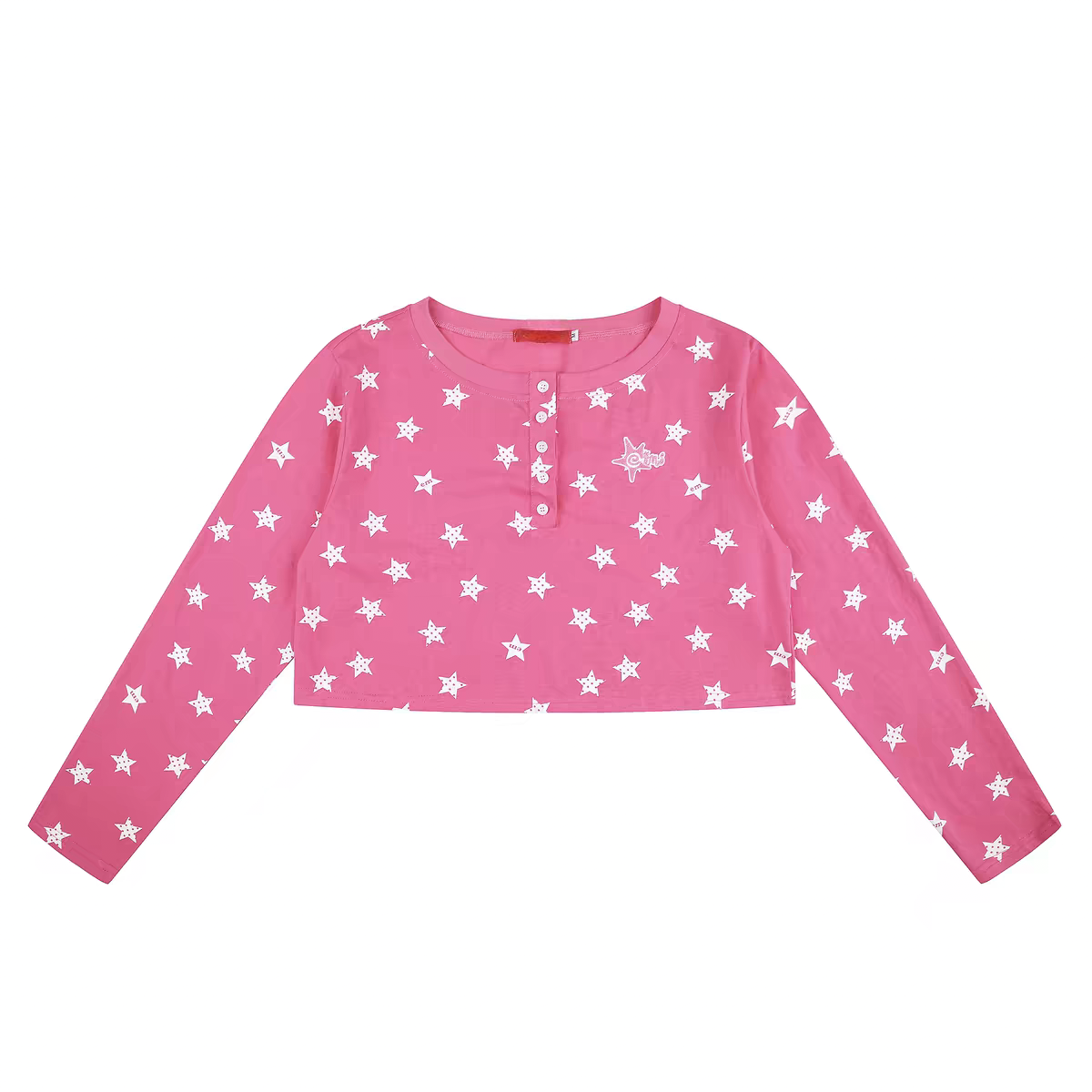 2WAYスター柄薄手ロングTシャツ TK0541