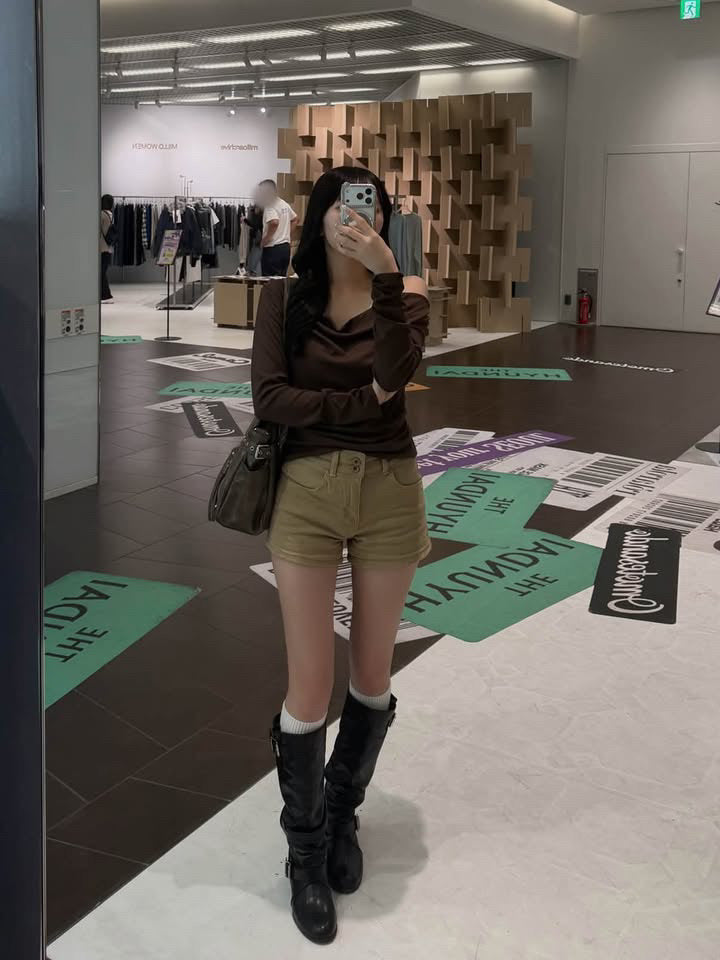 「dbdl__oo」ダブルボタンデニムショートパンツ TK0552