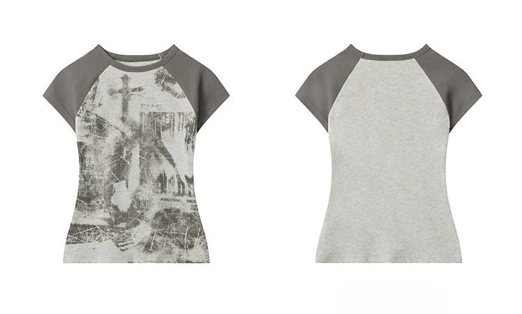 「k30」タイダイラグランショートスリーブTシャツ TK0575