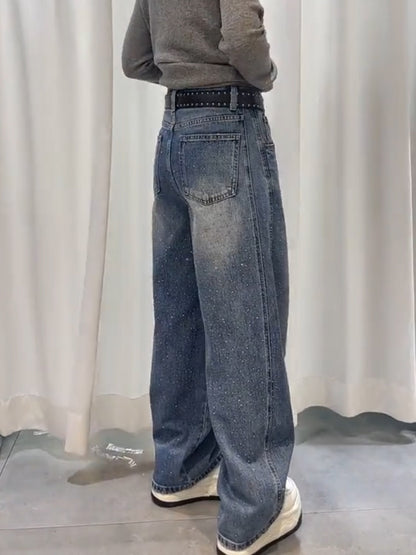 ストーン付きオールオーバーバルーンデニムパンツ TK0587