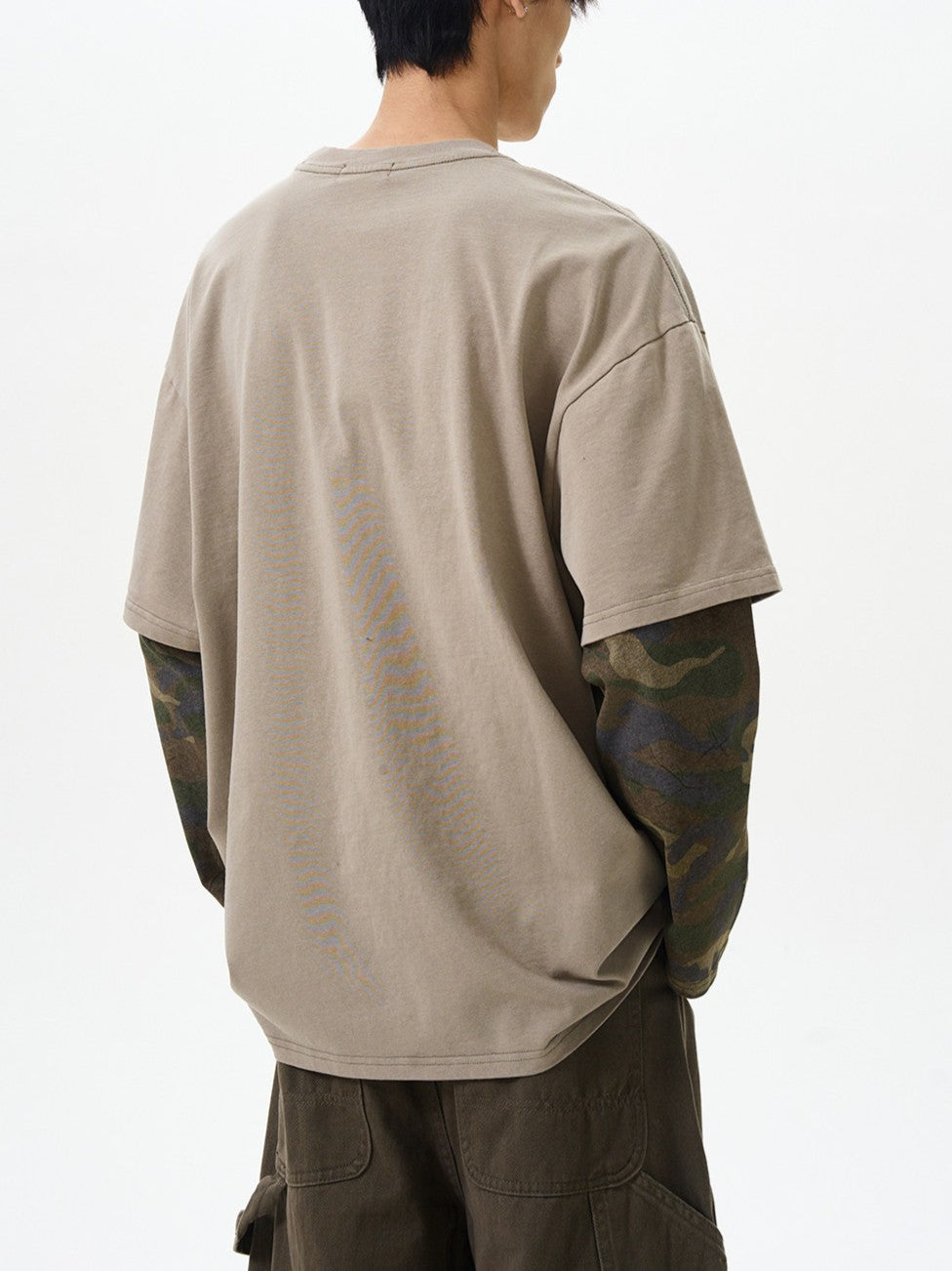 ダメージレイヤードグラフィックTシャツ TK0606