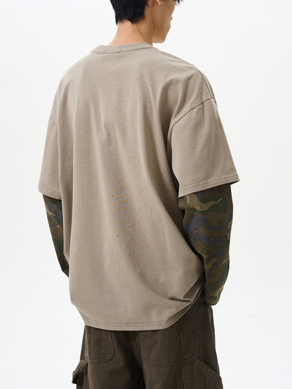 ダメージレイヤードグラフィックTシャツ TK0606