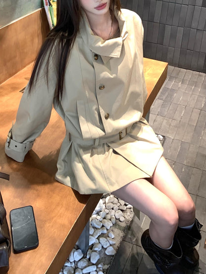 クラシックベルトスタンドカラージャケット TK0623