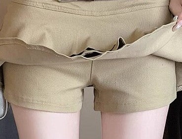 ベルト付きフリルショートパンツ TK0632