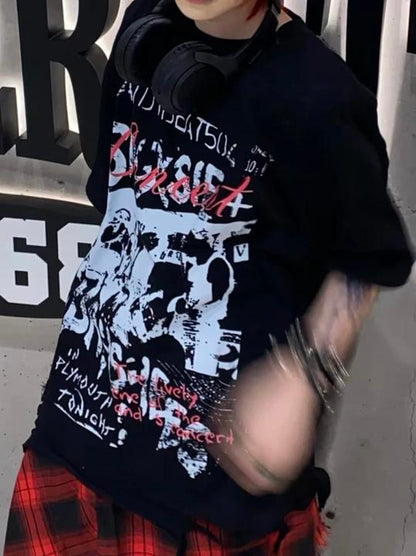 ストリートバンドプリントTシャツ TT001
