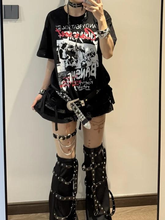 ストリートバンドプリントTシャツ TT001