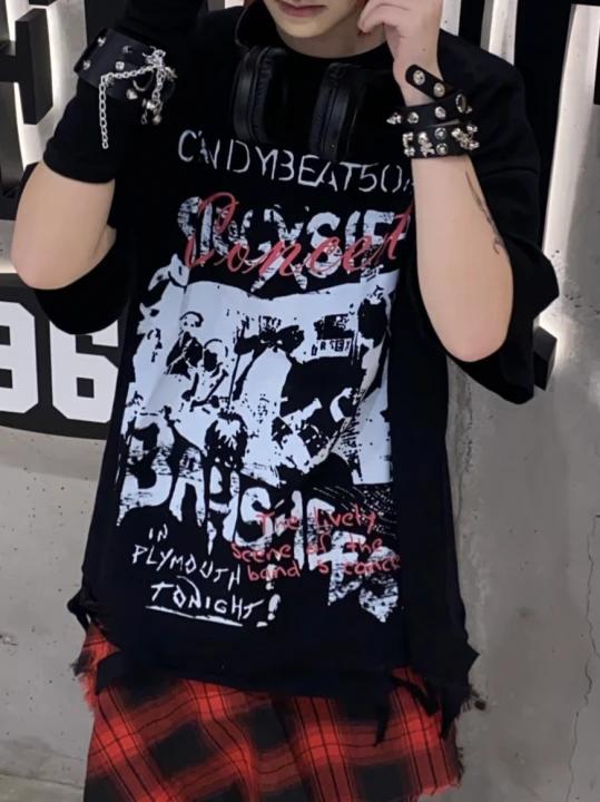 ストリートバンドプリントTシャツ TT001