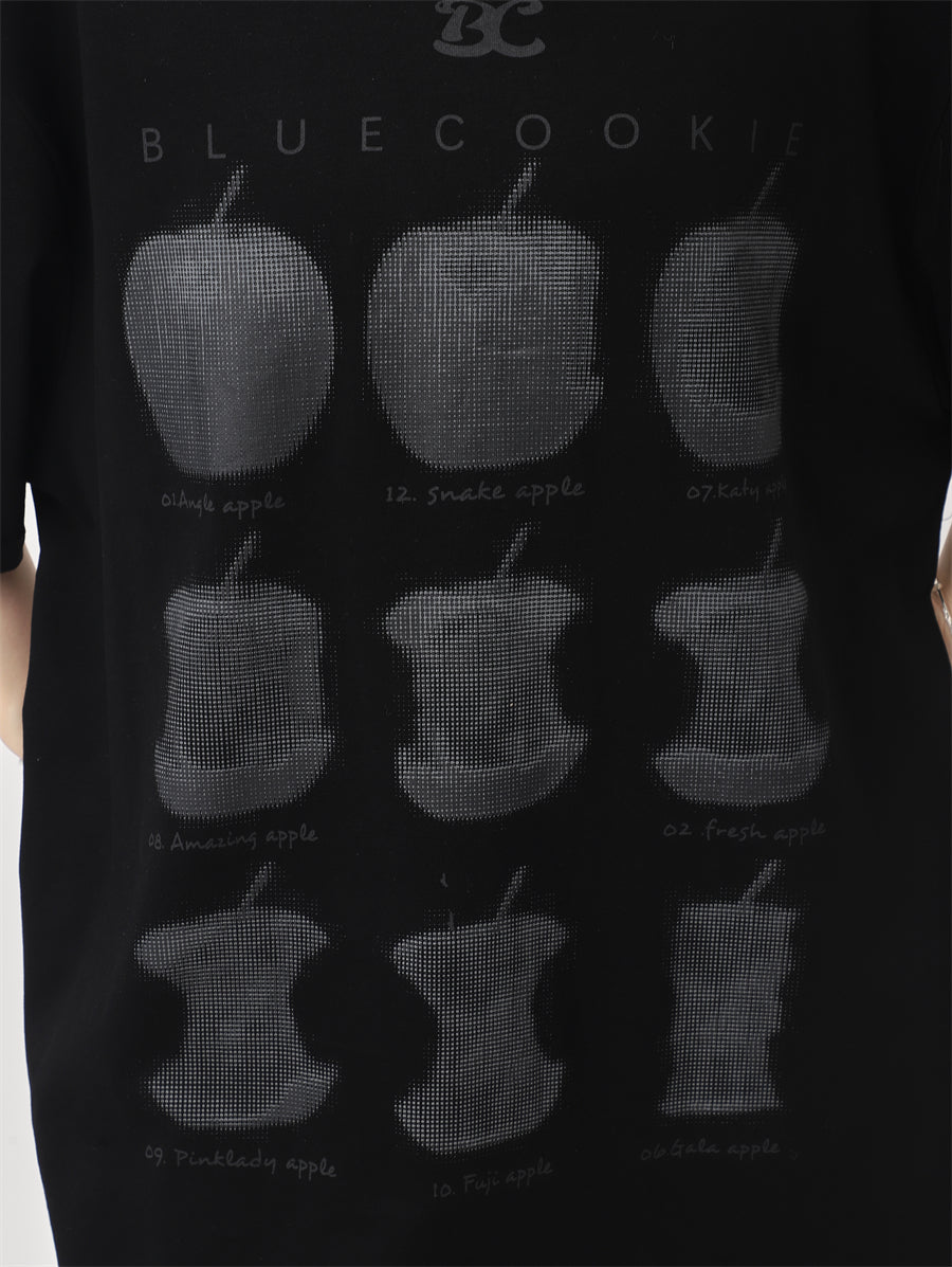 ヴィンテージ風プリントルーズTシャツ ZB017