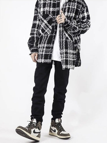 スキニー ストレッチダメージデニム ZB053