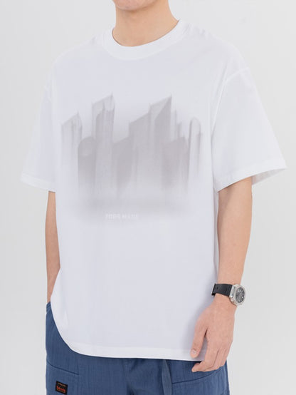 ルーズフィットプリントTシャツ ZB061