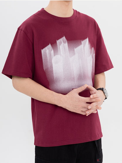 ルーズフィットプリントTシャツ ZB061