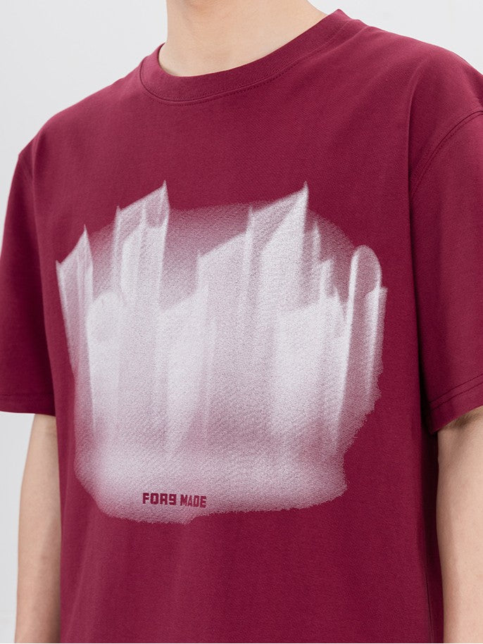 ルーズフィットプリントTシャツ ZB061