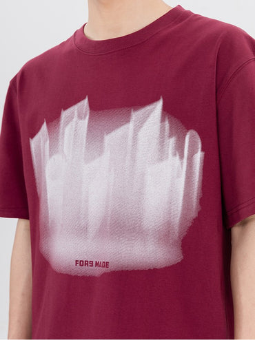 ルーズフィットプリントTシャツ ZB061