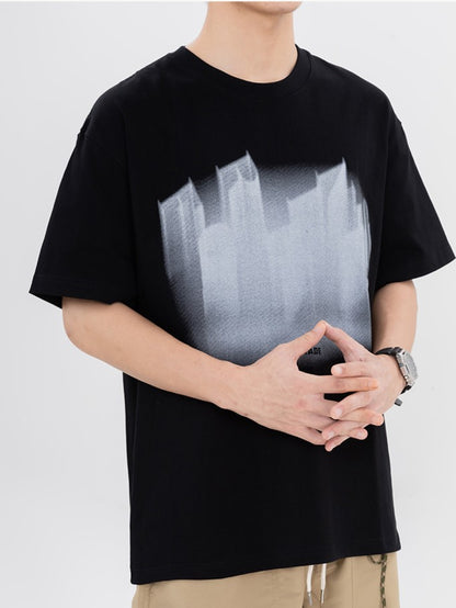 ルーズフィットプリントTシャツ ZB061