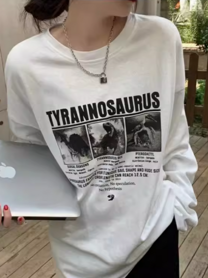 プリントデザイン ヴィンテージ ホワイトT ZB069