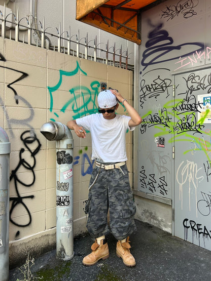 「hollywooddreamthe」 迷彩柄クロップドカーゴパンツ TK0136