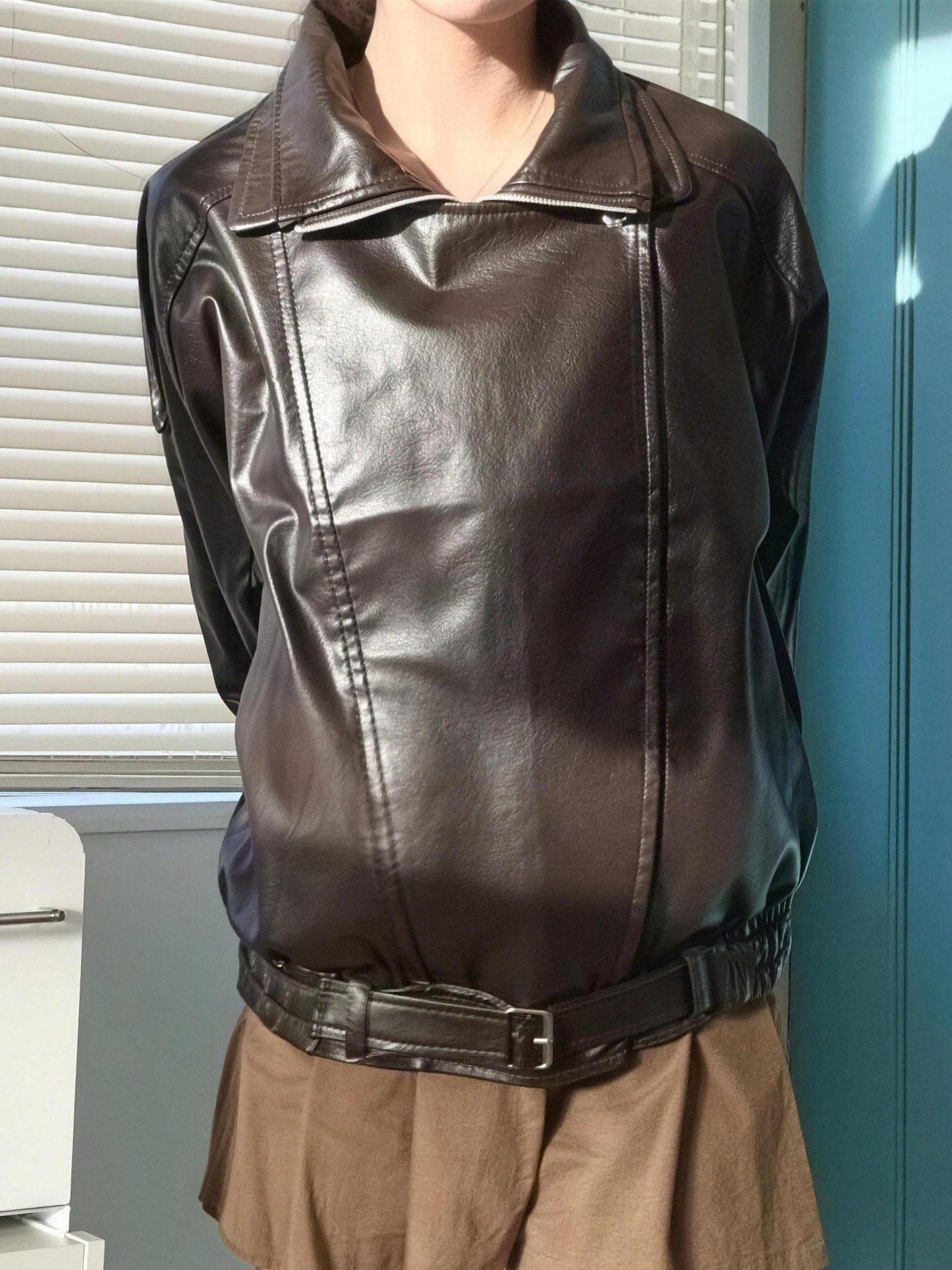 「teto___chan」PUレザーダブルライダースジャケット TK0335