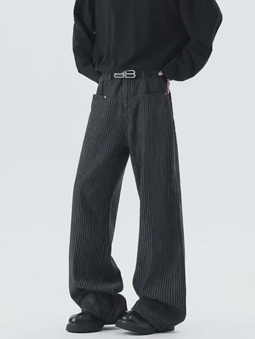 ストライプデニムパンツ TK0437