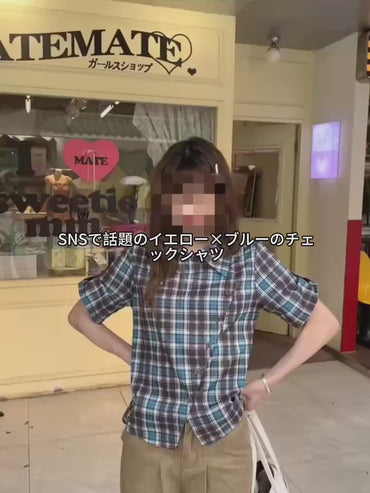 ボーダー柄ロゴ刺繍ショート丈Tシャツ TK0233
