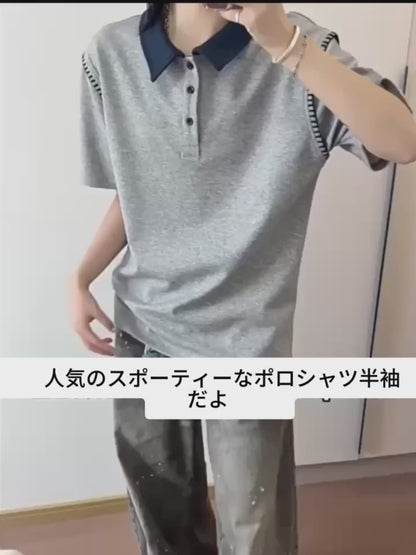 バイカラーポロTシャツ TK0448