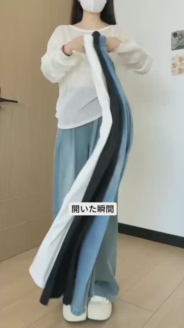 テンセルタッチドレープワイドパンツ TK0518