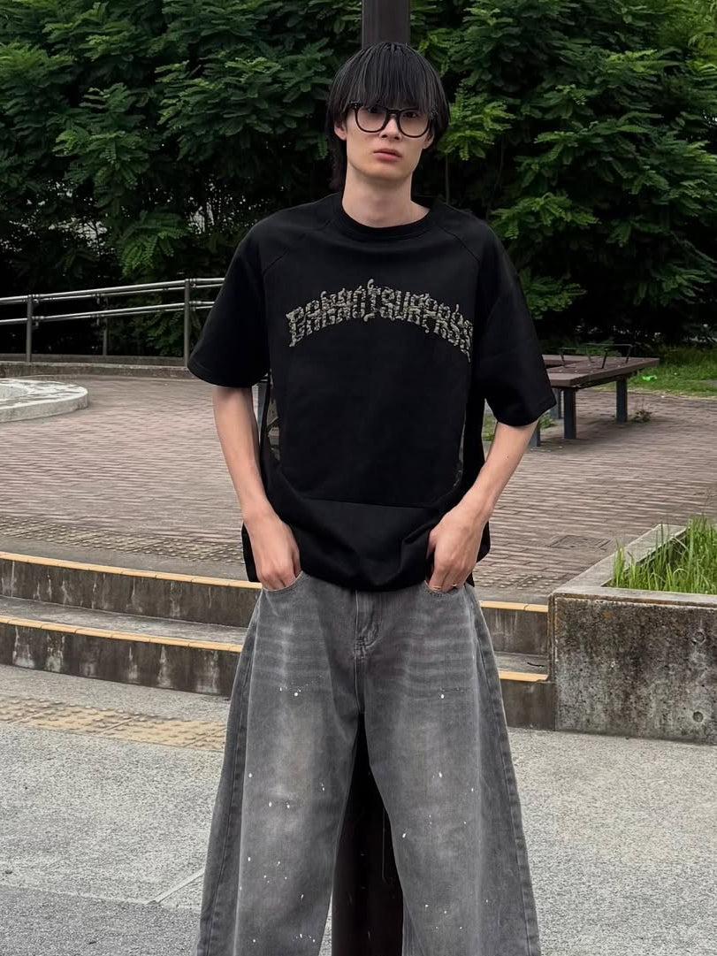 ペイントカットデニムパンツ TK0094