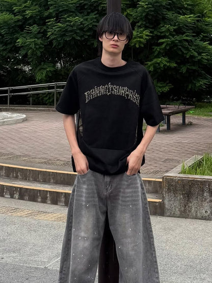ペイントカットデニムパンツ TK0094