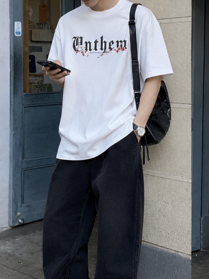 コットンロゴプリントTシャツ TK0507
