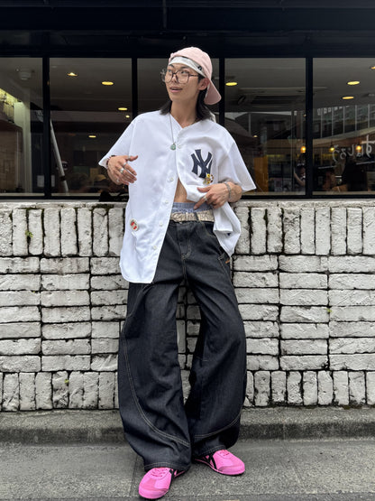 「y_t0_o_」 バルーンデニムパンツ TK0071